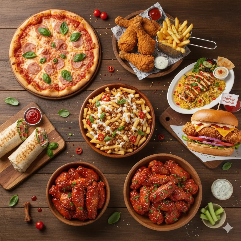 Best fried chicken and pizza in Uplands Regina